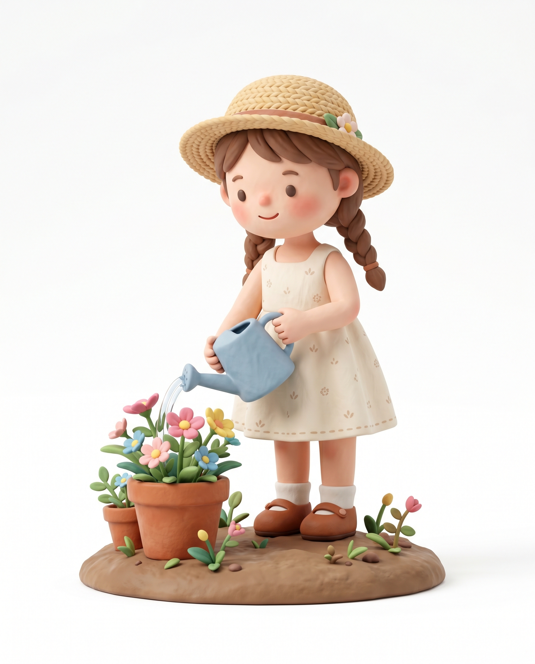 A sweet and exquisitely crafted 3D character. The girl we...