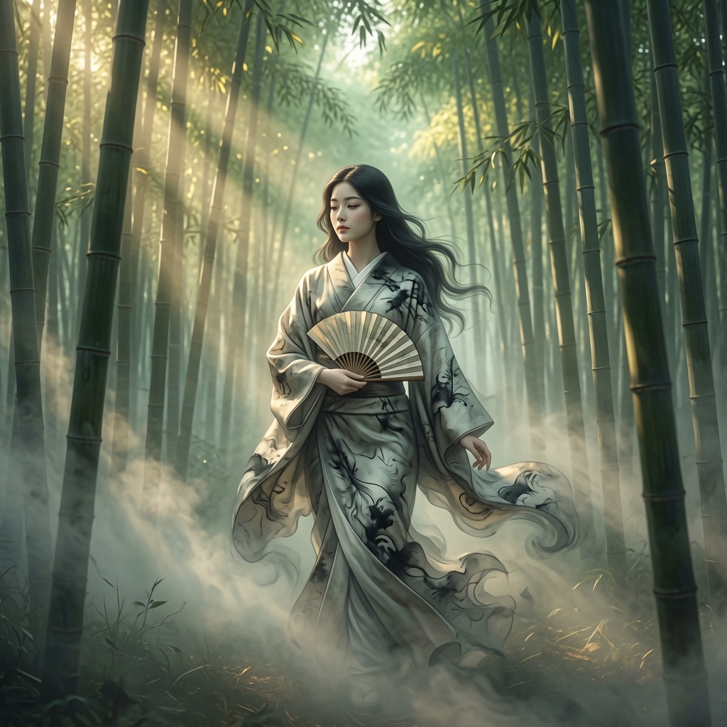 Detailed AI illustration example with cinematic composition
