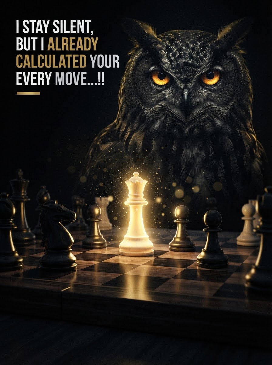 A dark, cinematic digital illustration featuring a large, realistic owl