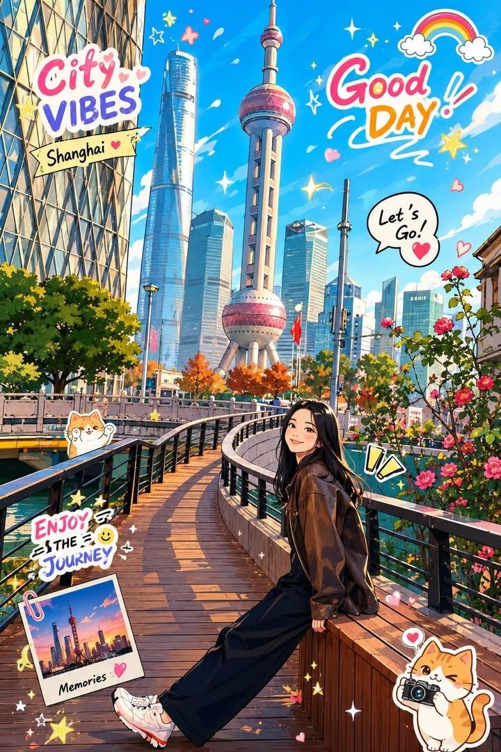 Transform the uploaded photo into a vibrant, modern anime illustration while preserving...